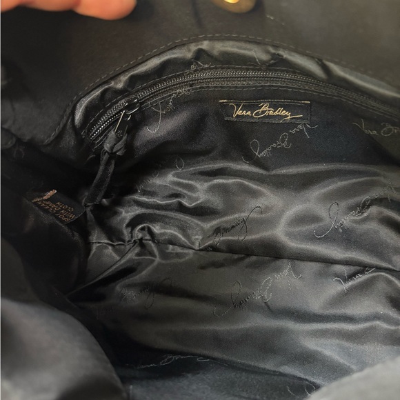 Vintage Black Quilted Vera Bradley Handbag - Picture 6 of 7